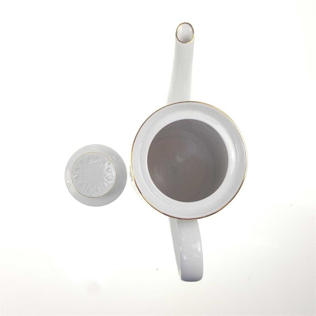 [98324] Kaffeekanne 1,25 L Winterling Kirchenlamitz Relief weiß Bild 4