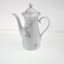 [98325] Kaffeekanne klein 0,9 L Eschenbach Toledo rosa graue Blüten gebraucht - sehr gut Bild 2