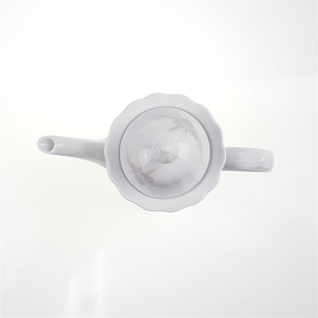 [98325] Kaffeekanne klein 0,9 L Eschenbach Toledo rosa graue Blüten gebraucht - sehr gut Bild 4