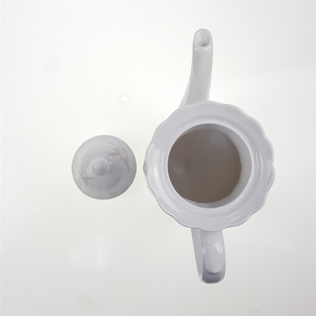 [98325] Kaffeekanne klein 0,9 L Eschenbach Toledo rosa graue Blüten gebraucht - sehr gut Bild 5
