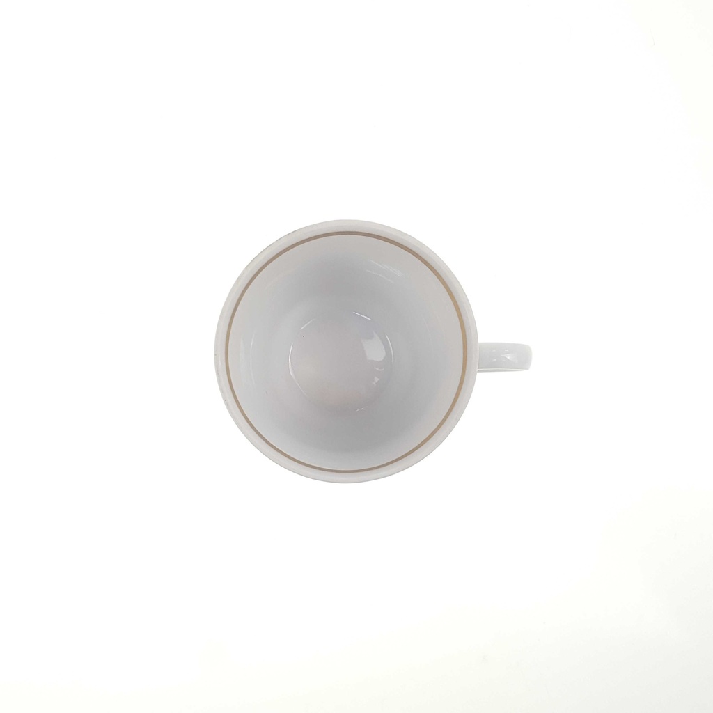 [98326] Kaffeetasse Goldrand Winterling Kirchenlamitz Relief Weiß mit gebraucht - gut Bild 3