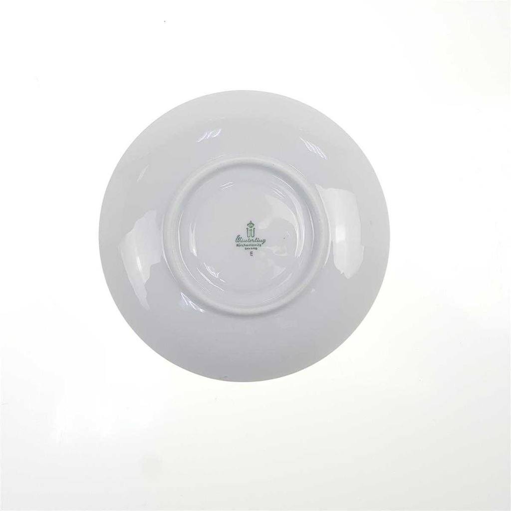 [98327] Untertasse für Kaffee Goldrand 14,2 cm Winterling Kirchenlamitz Relief Weiß mit gebraucht - gut Bild 4