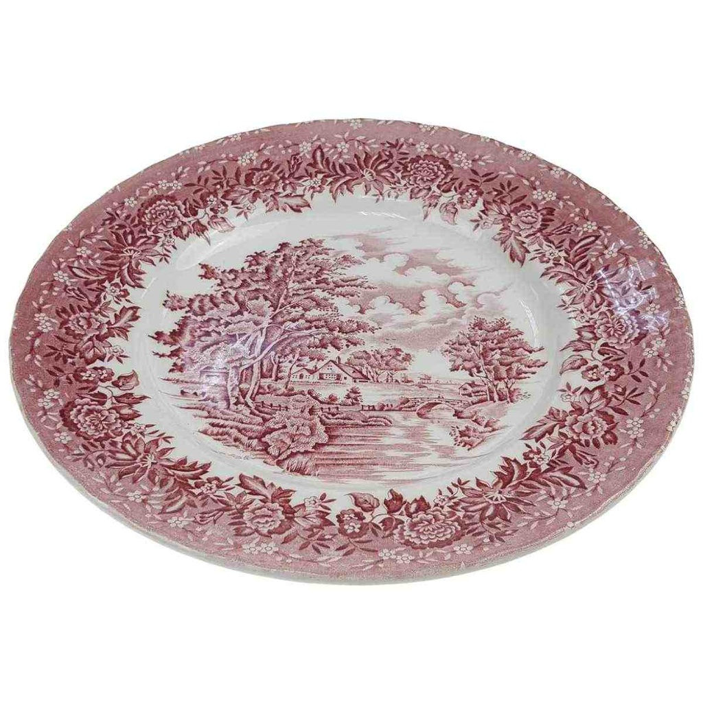 [98328] Speiseteller 25,6 cm Grindley Country Style Rot gebraucht - akzeptabel Bild 2