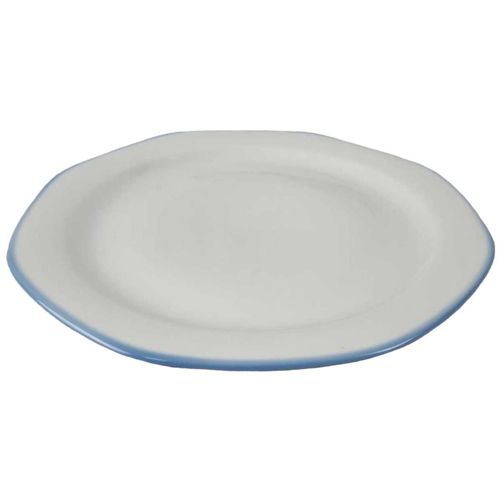 [98337] Speiseteller 25 cm Burg Lindau Blaue Linie gebraucht - akzeptabel Bild 2