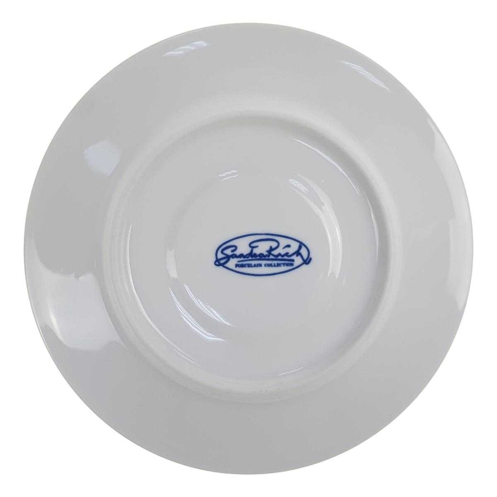 [98362] Untertasse für Kaffee 15,4 cm Sandra Rich Zwiebelmuster gebraucht - sehr gut Bild 4