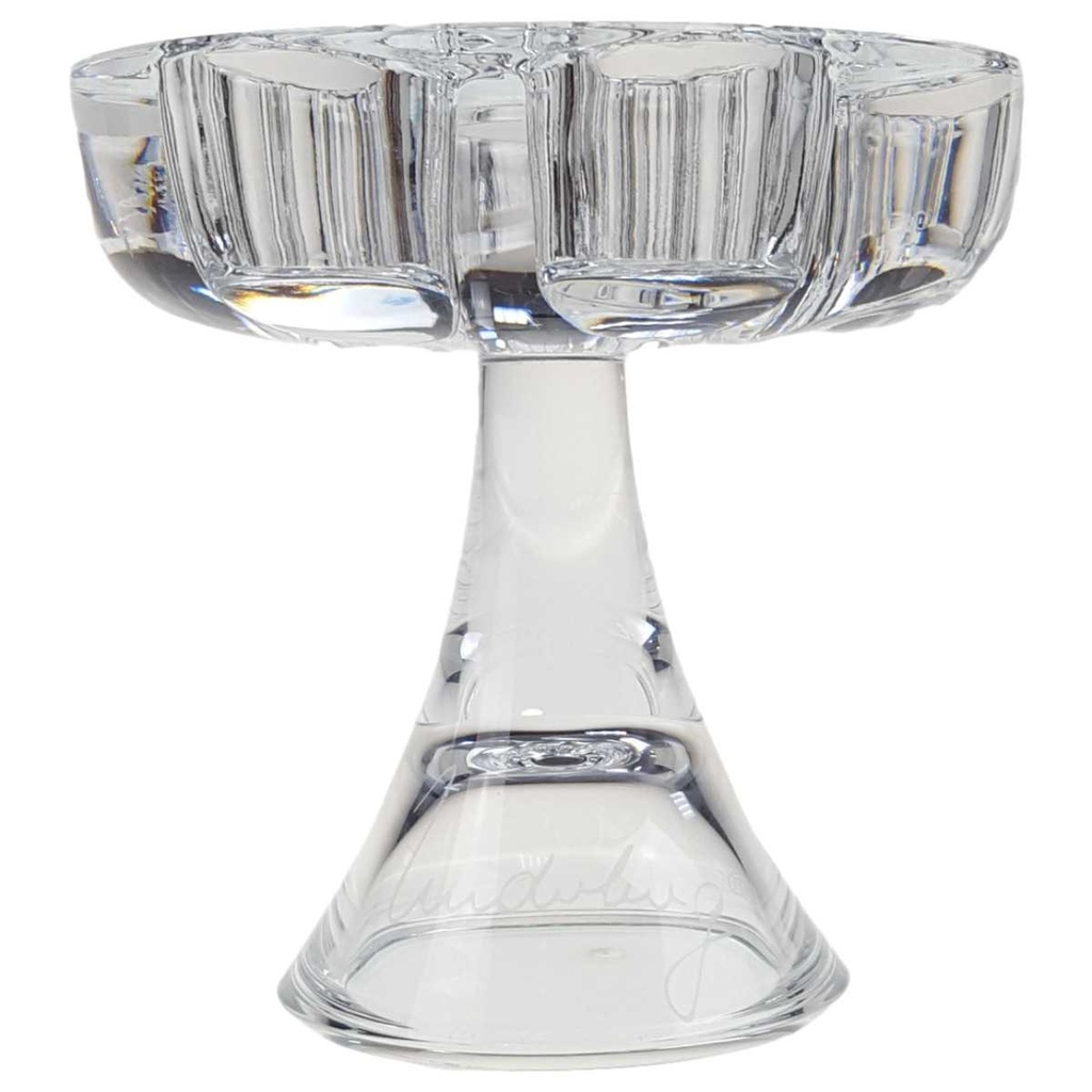 [98363] Kerzenhalter für 7 Kerzen 11,5 cm H Kristallglas Transparent Bild 2