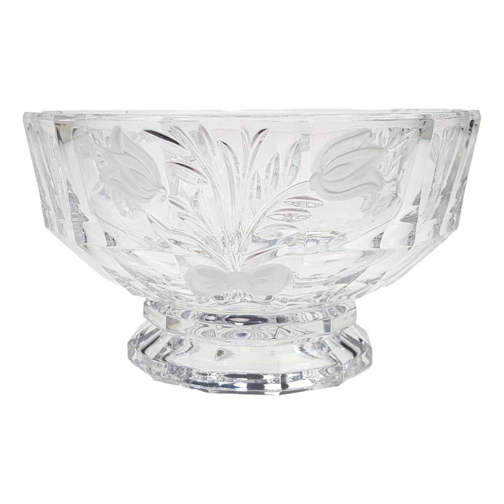 [98365] Deckeldose Bonboniere Ätzdekor 16 cm H 19,5 Kristallglas Bild 5