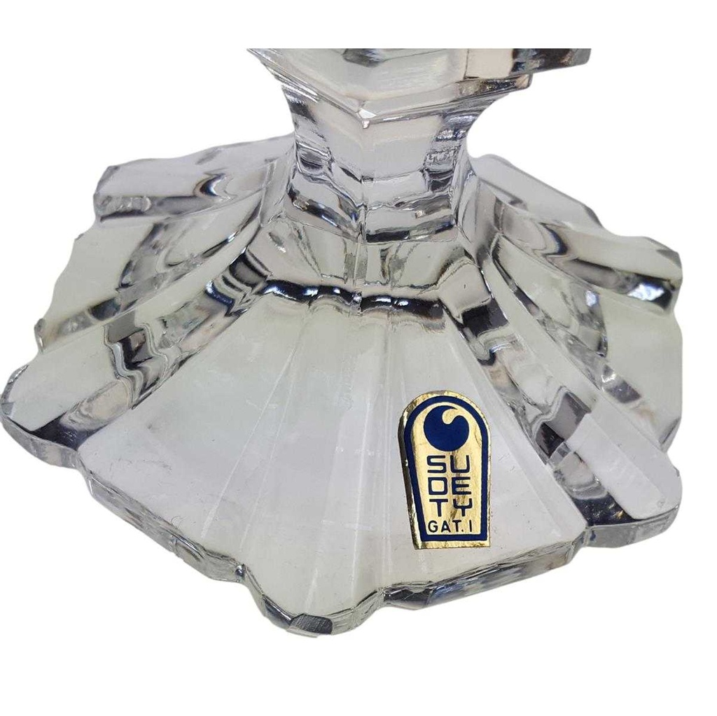 [98370] Kerzenhalter für Stabkerzen 12 cm Sudety Transparent gebraucht - gut Bild 3