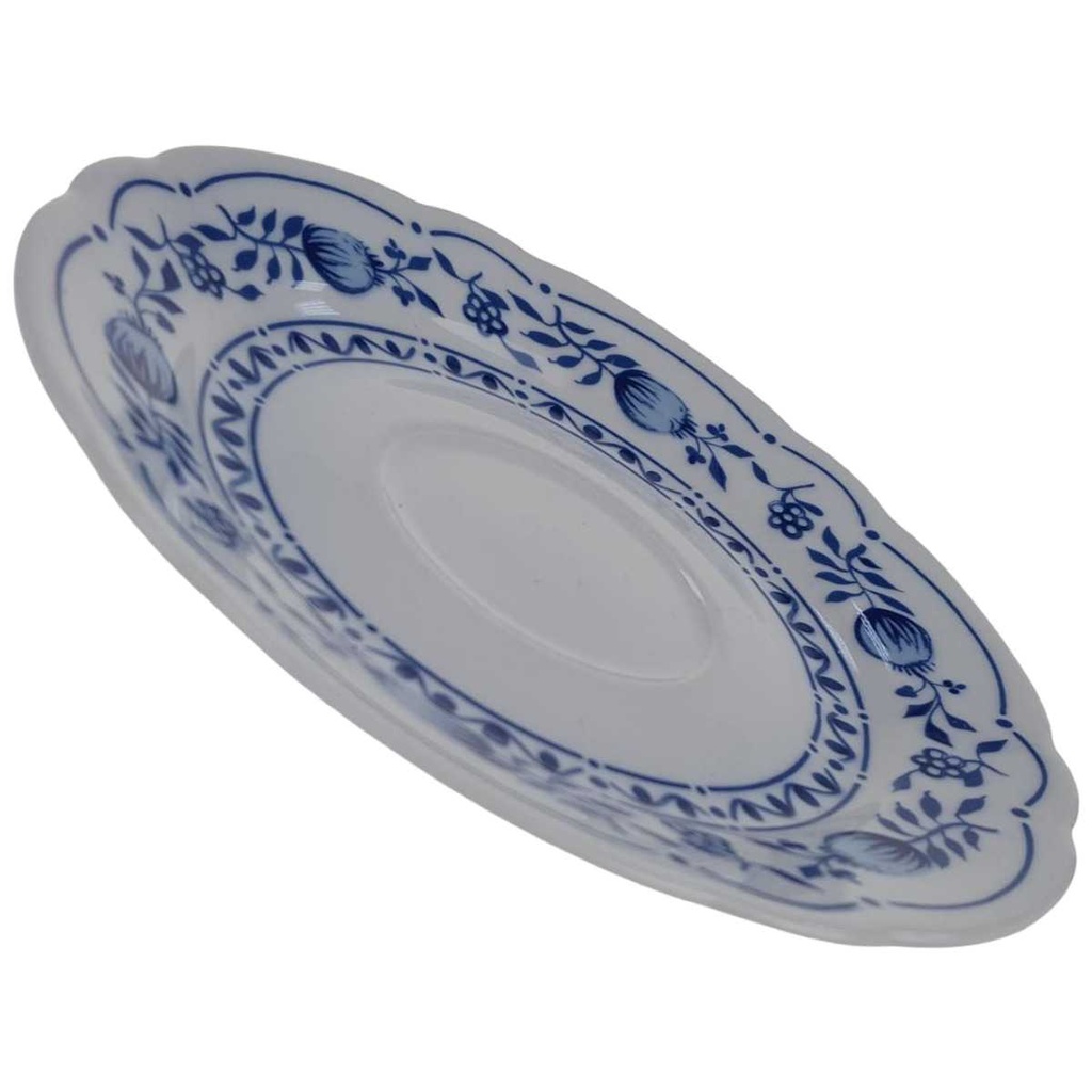 [98372] Untertasse 17,5 cm Triptis Porzellan Romantika Zwiebelmuster gebraucht - akzeptabel Bild 2