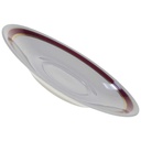 [98384] Untertasse Goldrand 14 cm Reichenbach Rosa gebraucht - akzeptabel Bild 2