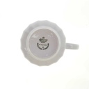 [98385] Kaffeetasse Seltmann Weiden Relief Pinke Blume gebraucht - sehr gut Bild 4