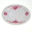 [98386] Untertasse für Kaffee 14,4 cm Seltmann Weiden Relief Pinke Blume gebraucht - sehr gut Bild 2