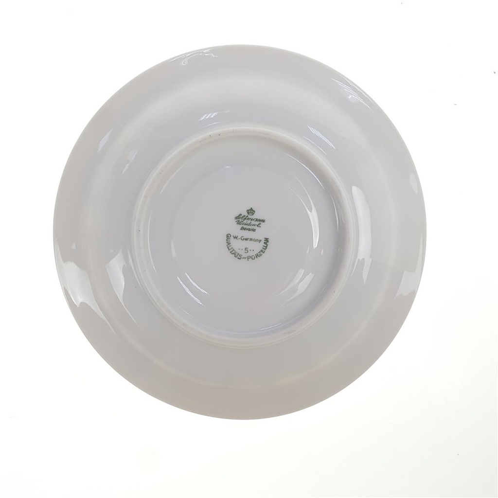 [98386] Untertasse für Kaffee 14,4 cm Seltmann Weiden Relief Pinke Blume gebraucht - sehr gut Bild 4