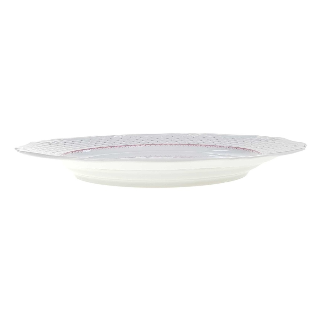[98401] Speiseteller 25,5 cm Eschenbach La Reine Form 800 rote Punkte gebraucht - akzeptabel Bild 3
