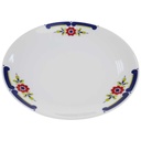 [98411] Kuchenteller Dessertteller 19,5 cm Mitterteich Form 890 blau grün rot Blumendekor Blumen gebraucht - akzeptabel Bild 2