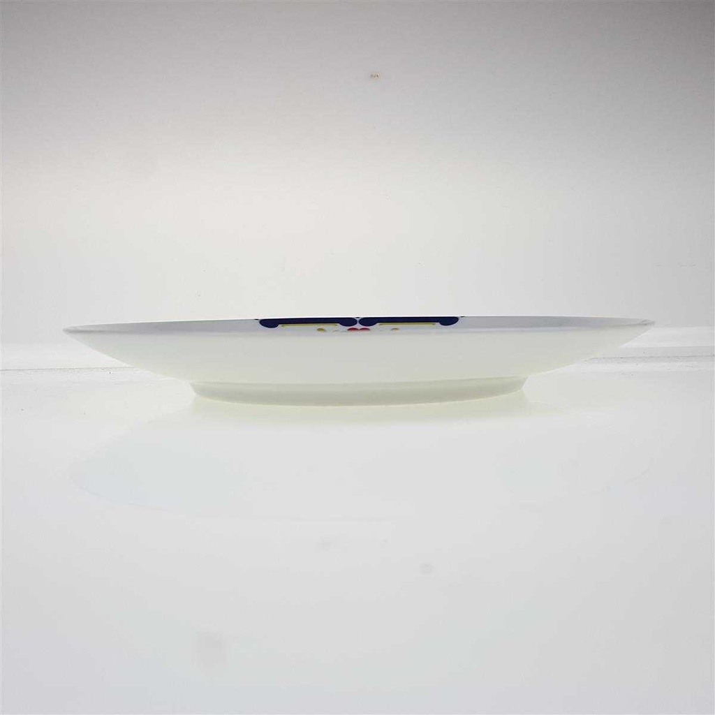 [98411] Kuchenteller Dessertteller 19,5 cm Mitterteich Form 890 blau grün rot Blumendekor Blumen gebraucht - akzeptabel Bild 3