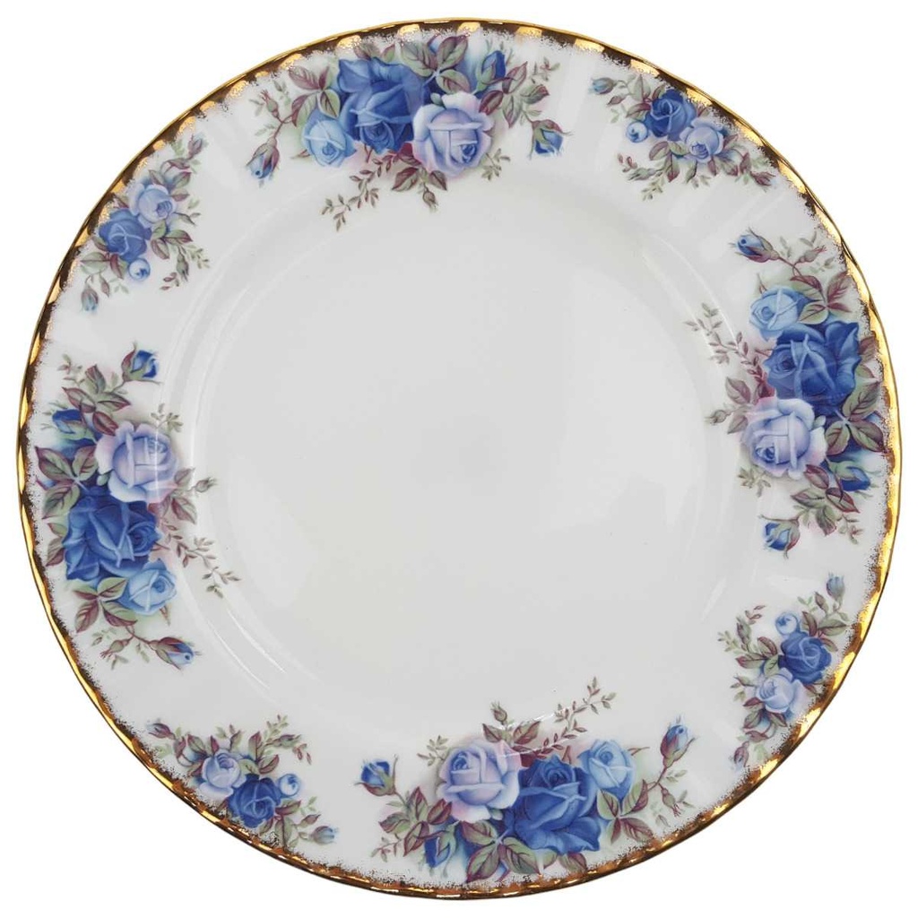 [100034] Kuchenteller 20,5 cm Royal Albert Moonlight Rose Blumen gebraucht - sehr gut