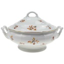 Ragoutterrine Servierschüssel Goldrand 1,5 L Seltmann Weiden Retro Blumendekor Kordelrand II. Wahl gebraucht - sehr gut