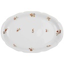 Servierplatte Goldrand 35,2x23,7 cm Seltmann Weiden Retro Blumendekor Kordelrand II. Wahl gebraucht - sehr gut