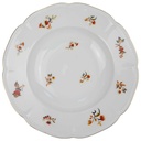 Suppenteller Goldrand 25 cm Seltmann Weiden Retro Blumendekor Kordelrand II. Wahl gebraucht - neuwertig