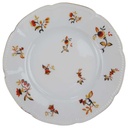 Kuchenteller Dessertteller Goldrand 19,5 cm Seltmann Weiden Retro Blumendekor Kordelrand II. Wahl gebraucht - sehr gut