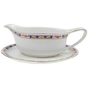 Sauciere Goldrand 0,45 L Rosenthal Botticelli Bunte Blumenranke Bavaria Selb gebraucht - gut