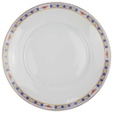 Speiseteller Goldrand 25,7 cm Rosenthal Botticelli Bunte Blumenranke Bavaria Selb gebraucht - gut