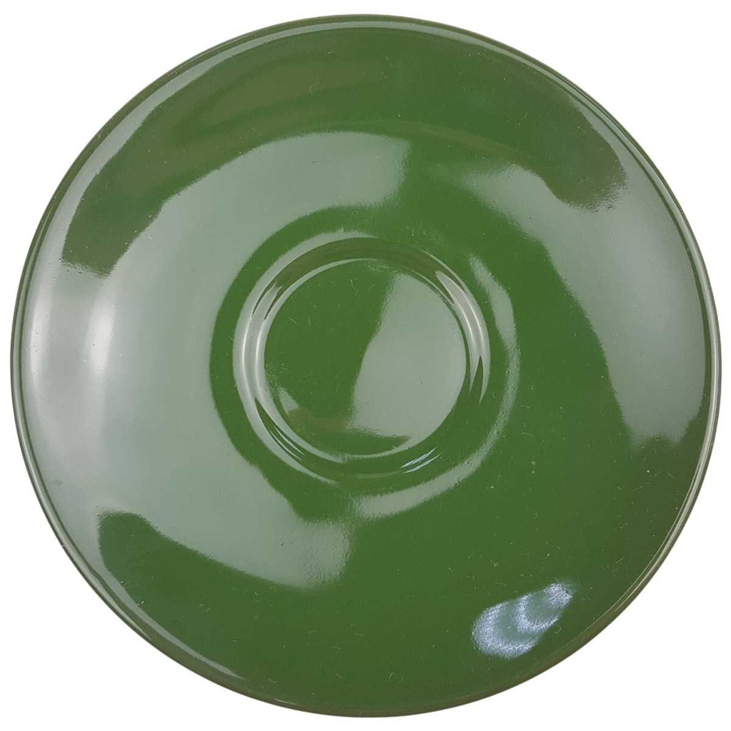Untertasse für Kaffee 14,2 cm Seltmann Weiden gelb grün Dekor 07 42761 Retro gebraucht - gut