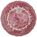 Kuchenteller Dessertteller 20,2 cm J & G Meakin England Haddon Hall Rot Historismus gebraucht - akzeptabel