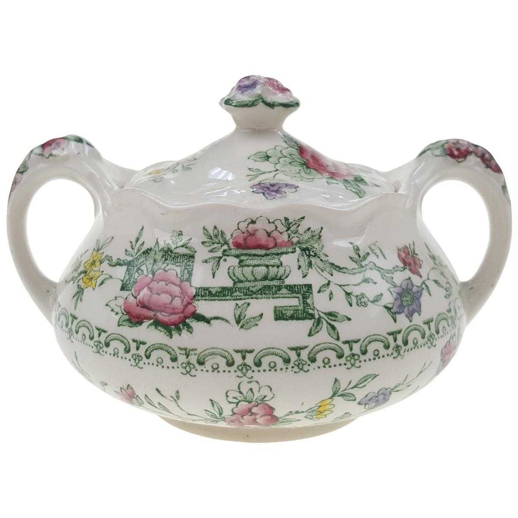 Zuckerdose Crown Ducal Chinese Garden gebraucht - gut