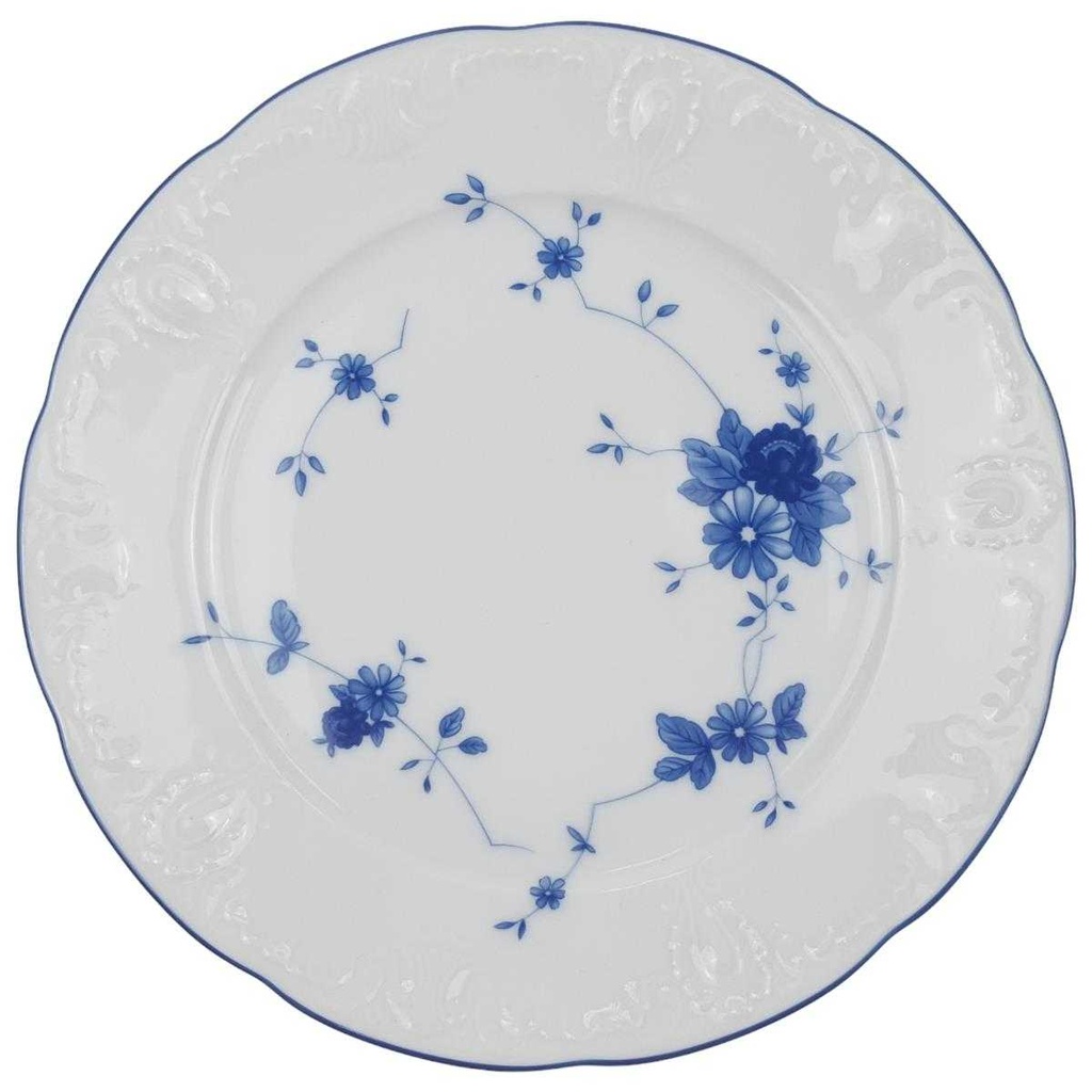 [100184] Kuchenteller Dessertteller 19,5 cm Mitterteich Form 180 Monte Carlo Blumen gebraucht - gut