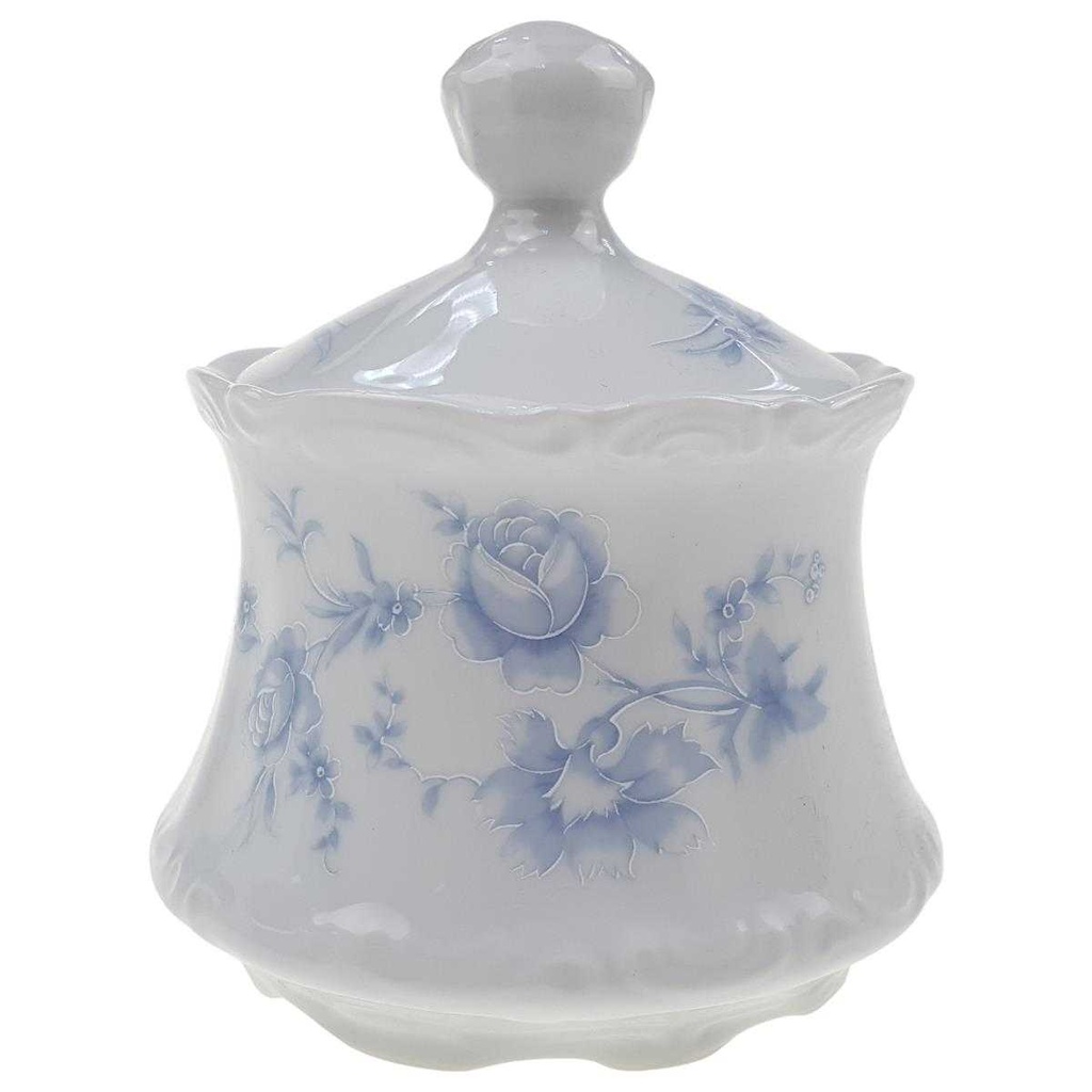 Zuckerdose Mitterteich Form 2000 Blaue Blumen gebraucht - sehr gut