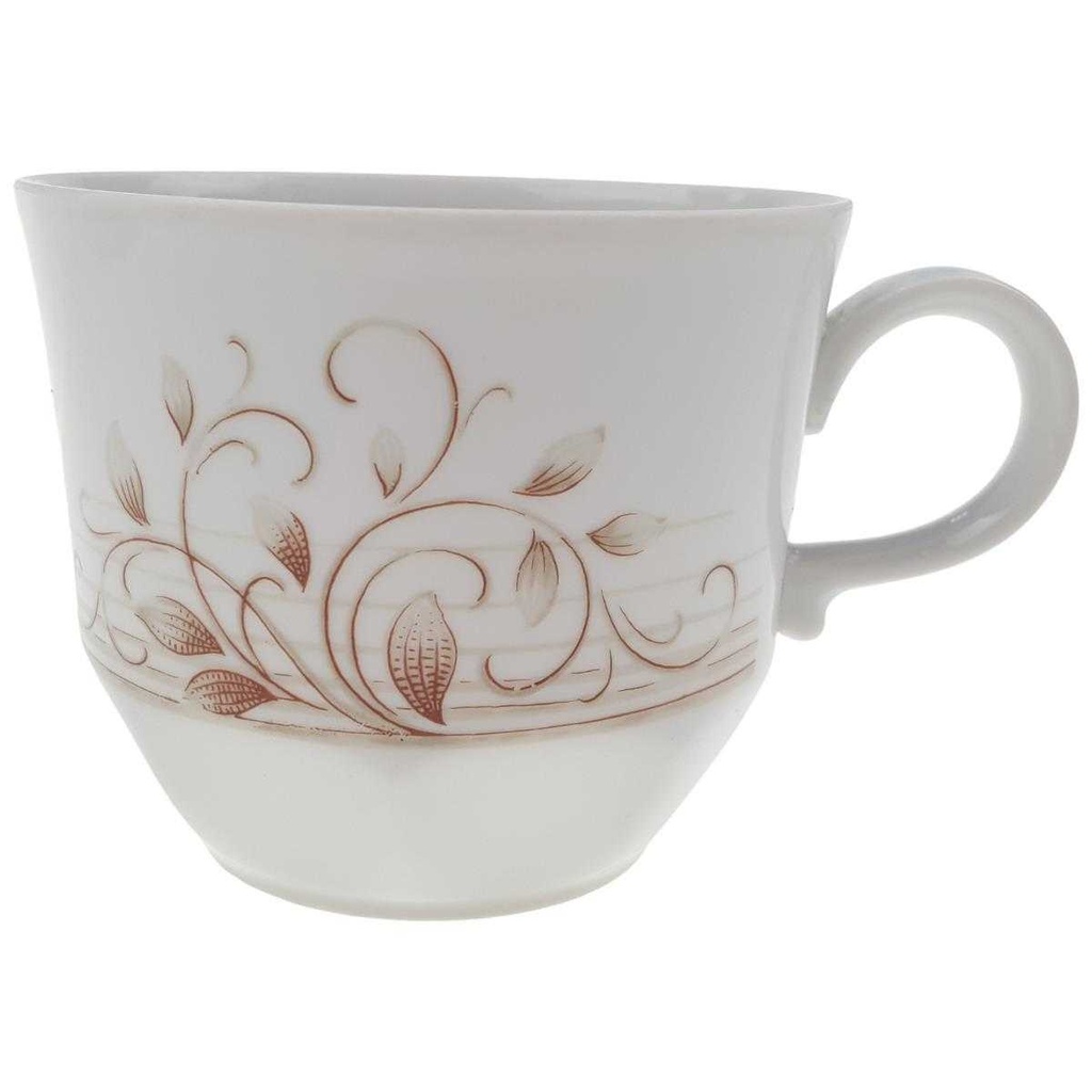 [100205] Kaffeetasse Bareuther Form 4732 Braune Blätter gebraucht - gut