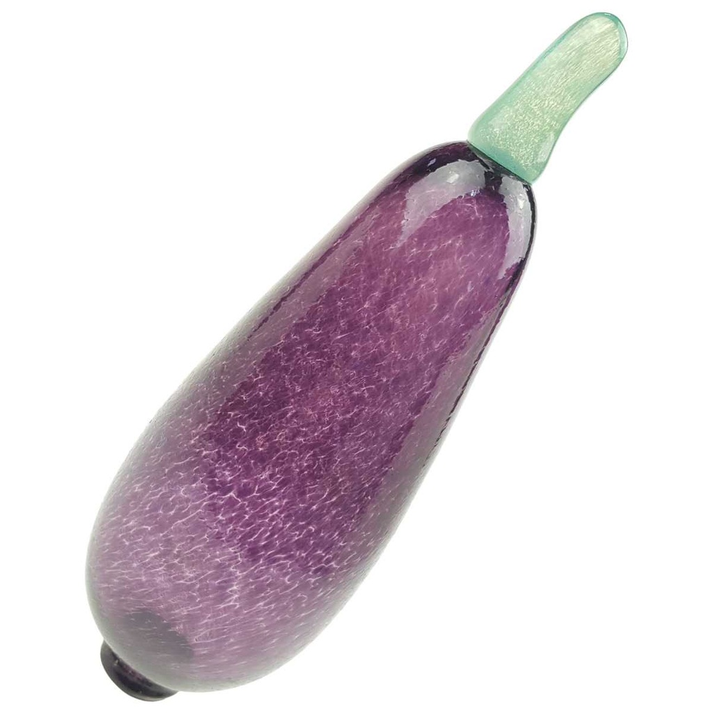 [100263] Skulptur Kosta Boda Aubergine Gunnel Sahlin