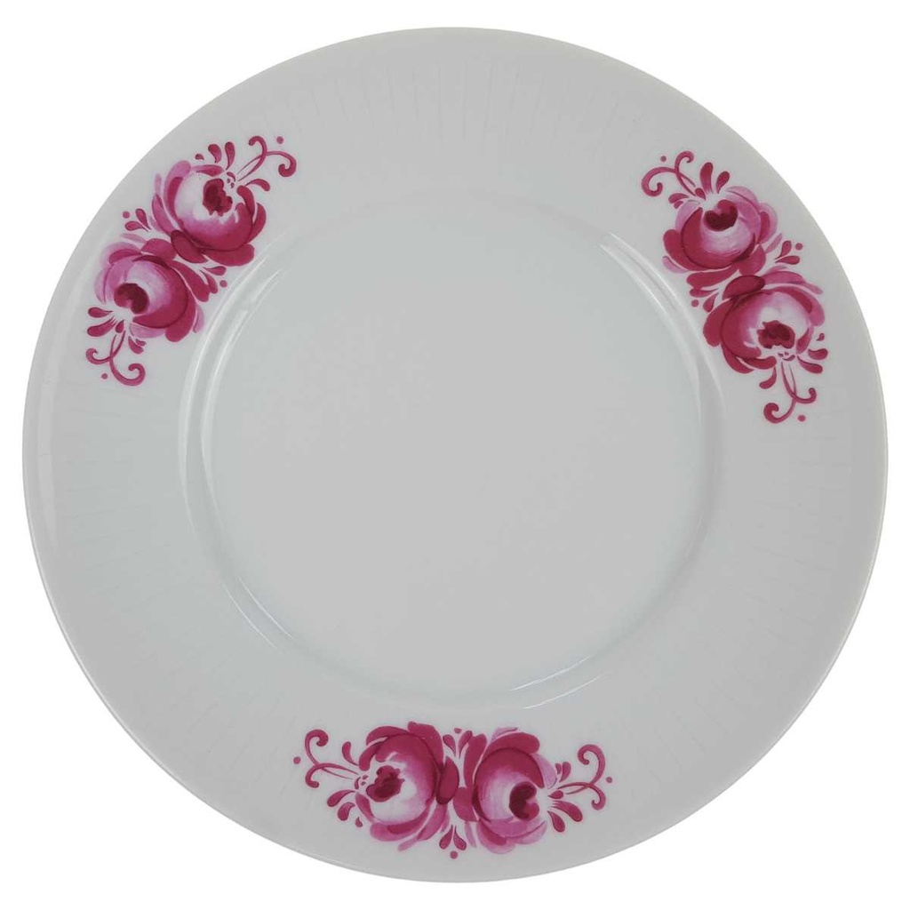 [100278] Kuchenteller Dessertteller 19 cm Winterling Kirchenlamitz rosa Blumen Relief gebraucht - gut