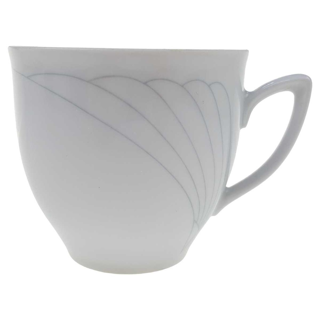 [100288] Kaffeetasse Winterling Röslau Relief graue Streifen gebraucht - gut