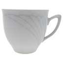 Kaffeetasse Winterling Röslau Relief graue Streifen gebraucht - gut