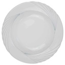 Suppenteller 22,5 cm Winterling Röslau Relief graue Streifen gebraucht - gut