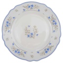 Kuchenteller 19,5 cm Arcopal Romantique Blaue Blumen gebraucht - sehr gut