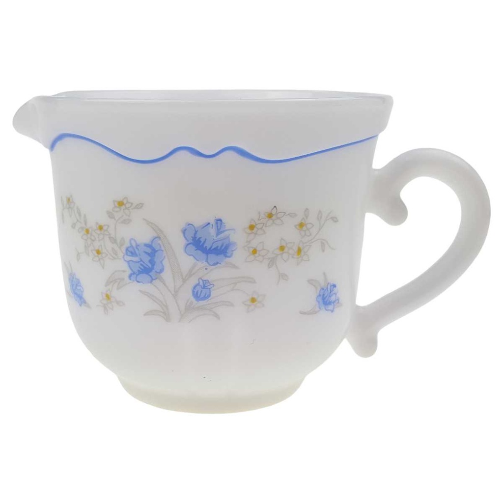 [100311] Milchkännchen Arcopal Romantique Blaue Blumen gebraucht - sehr gut