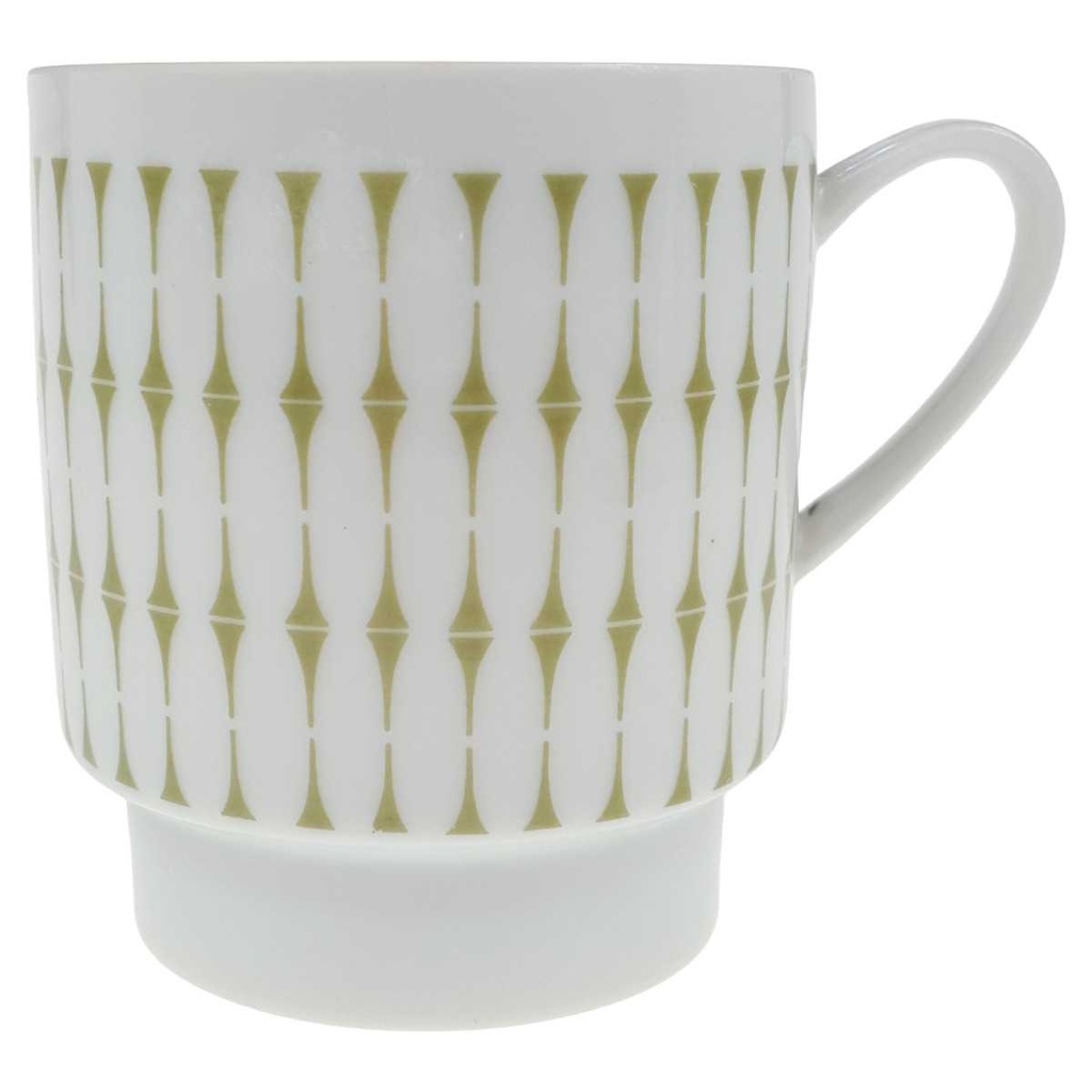 [100319] Kaffeetasse Melitta Hamburg Raute Olivgrün gebraucht - sehr gut
