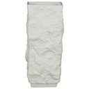 Vase Blumenvase 18,5 cm AK Kaiser Muscheldekor Weiß Porzellan Bisquitporzellan gebraucht - gut
