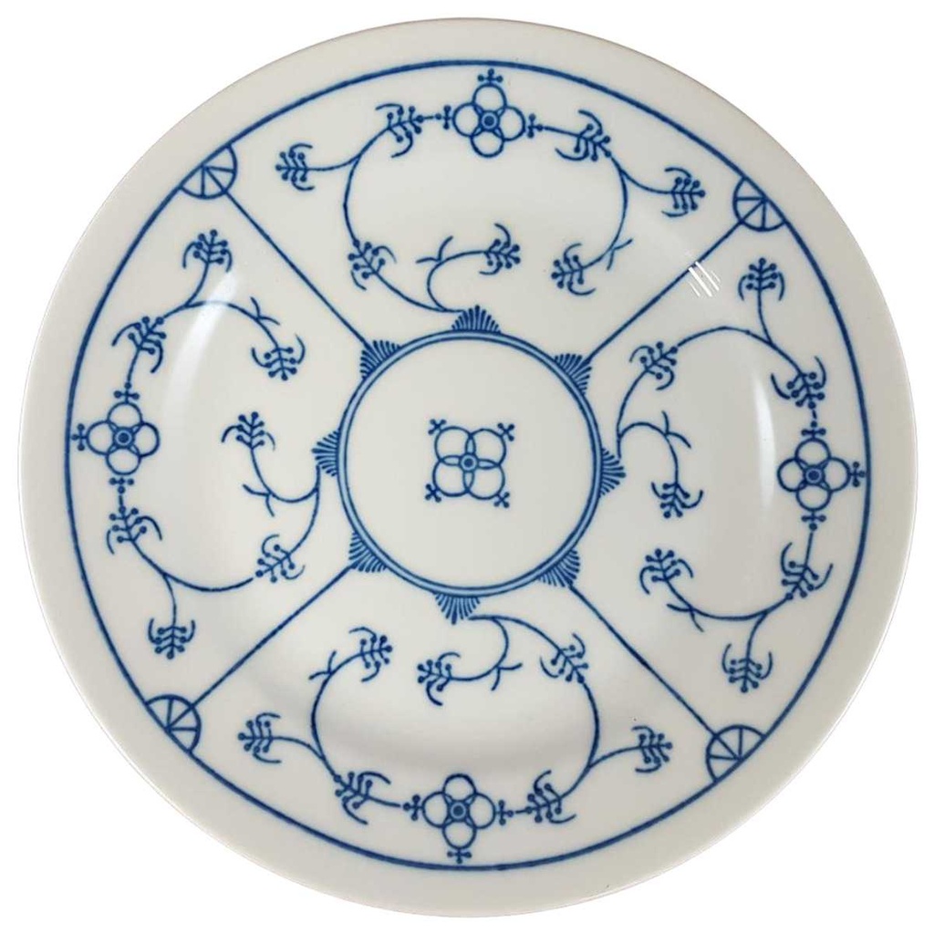 [123109] Speiseteller 23,5 cm Jaeger & Co Indisch Blau Strohblume gebraucht - gut