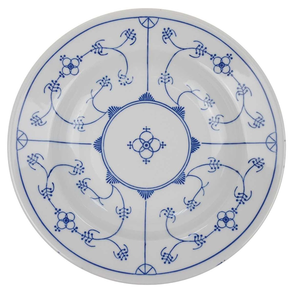 [123110] Suppenteller 22 cm Jaeger & Co Indisch Blau Strohblume gebraucht - gut