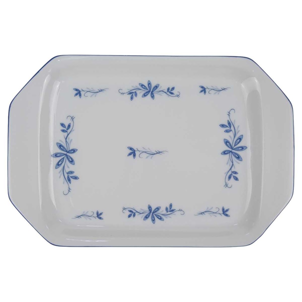 [123120] Butterplatte Winterling Marktleuthen Blaue Blumen gebraucht - sehr gut