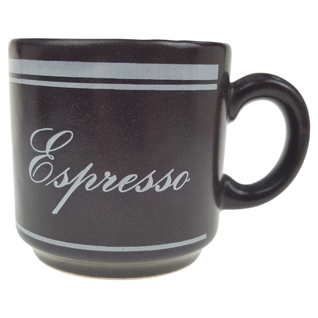 [123125] Kaffeetasse Mokkatasse Espressotasse Aufschrift Espresso Waechtersbach braun weiß