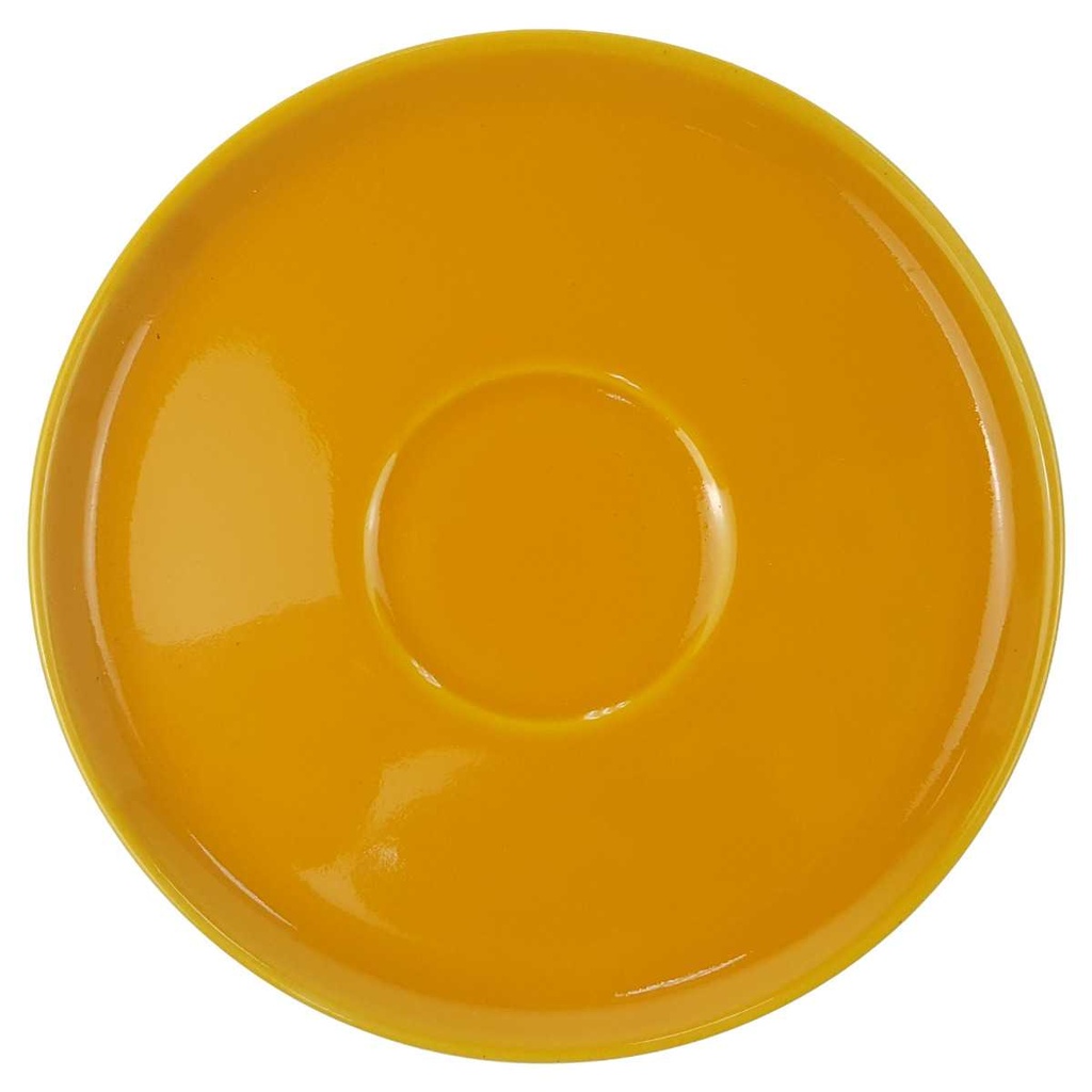 [129295] Untertasse für Kaffee 14,5 cm Melitta Heidelberg Orange Gelb gebraucht - sehr gut