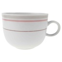 Kaffeetasse Winterling Kirchenlamitz Simona Rosa Grau Braun Streifen gebraucht - sehr gut