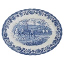 Servierplatte Dessertteller 29x22,3 cm Myott Country Life Blau