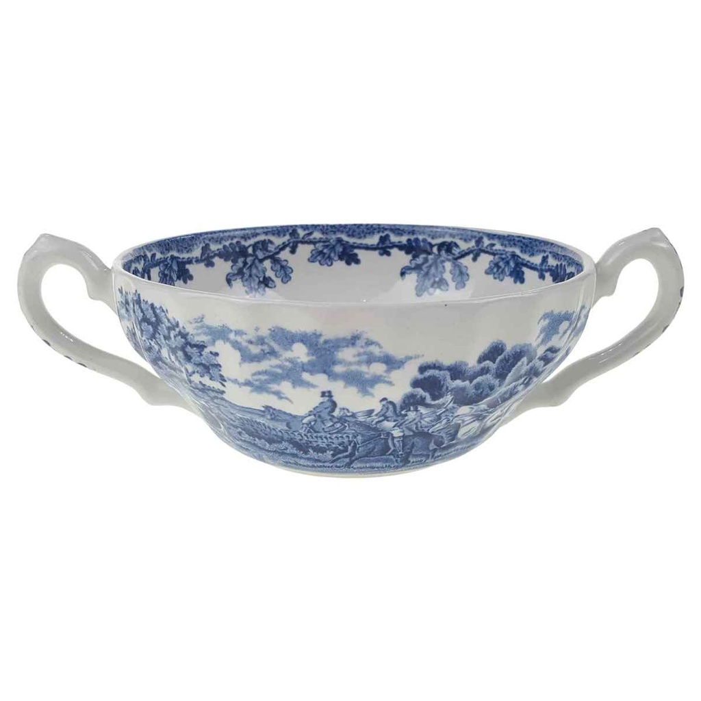 Suppentasse Myott Country Life Blau gebraucht - gut